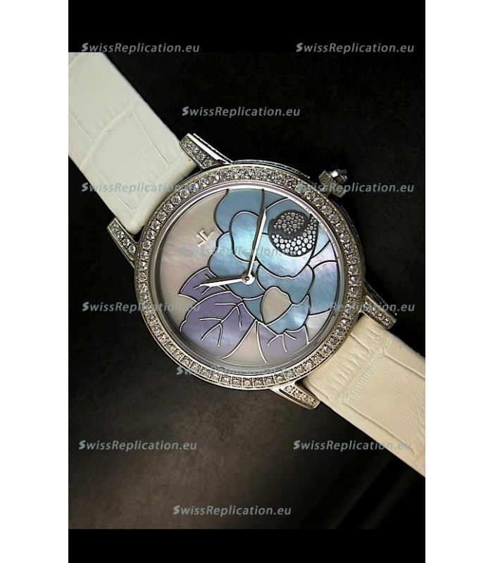 Jaeger LeCoultre Japanese Quartz Movement Ladies Watch - White Dial