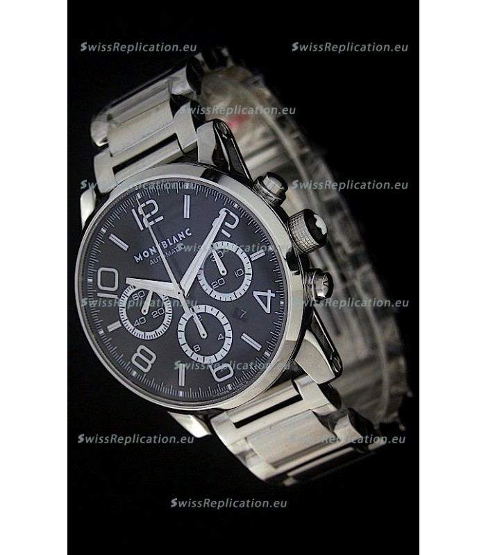 Mont Blanc Meisterstuck FlyBack chronometer Watch in Steel Casing