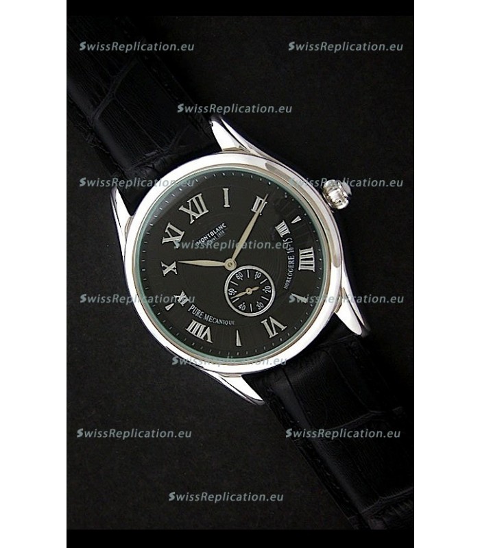 Mont Blanc Star Chrono Watch in Black Dial