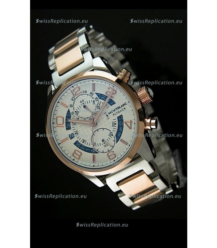 Mont Blanc Flyback Japanese Automatic Replica Watch Two Tone Casing