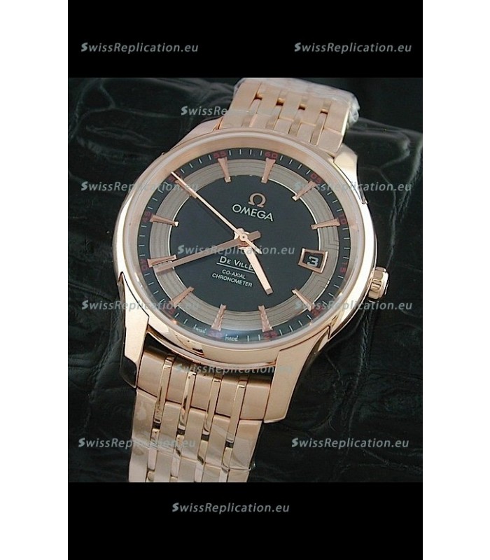 Omega De Ville Hour Vision Watch in Black Dial