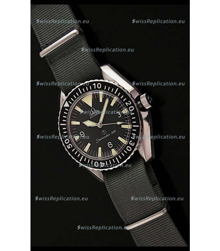 Omega Seamaster 300 Military Swiss Watch in Steel