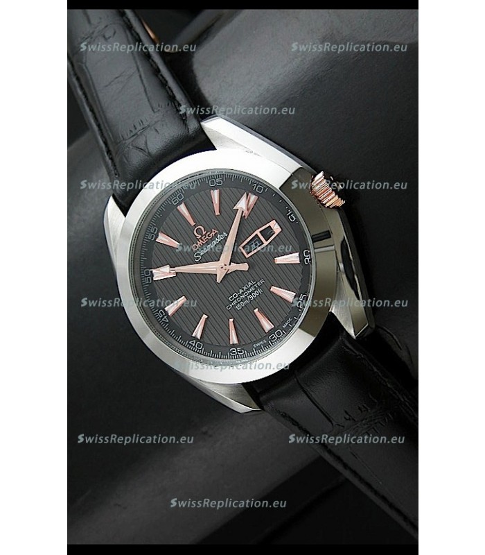 MEGA Seamaster Aqua Terra 150M Co-Axial Watch in Black Dial