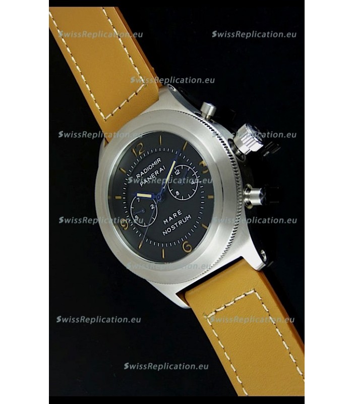 Radiomir Panerai Mare Nostrum Japanese Automatic Watch in Black Dial
