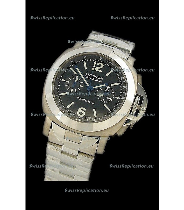 Panerai Luminor Tantalium Swiss Lemania Watch in Steel
