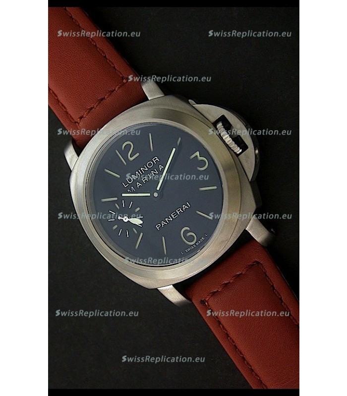 Panerai Luminor Marina Swiss Watch in Black Dial