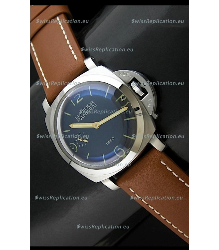 Panerai Luminor 1950 Edition Swiss Watch in Black Dial
