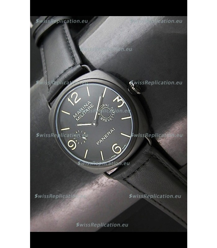 Panerai Marina Militare Swiss Watch in Full PVD - 1:1 Mirror Replica