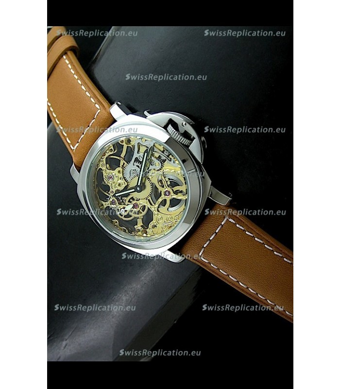 Panerai Luminor Skeleton Dial Swiss Watch