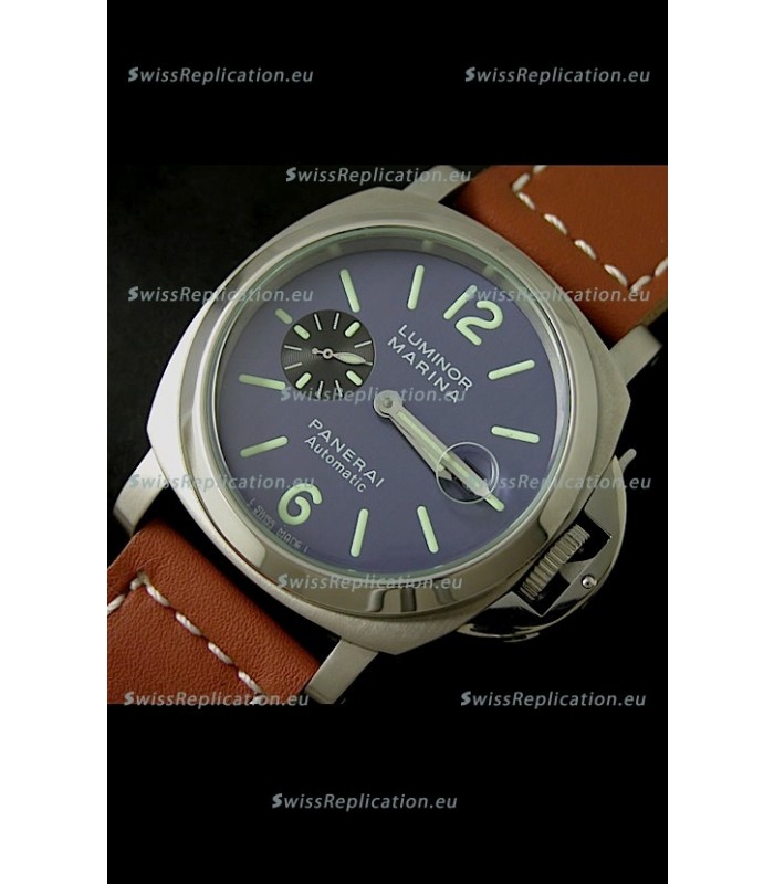 Panerai Luminor Marina Swiss Automatic Watch in Blue Dial