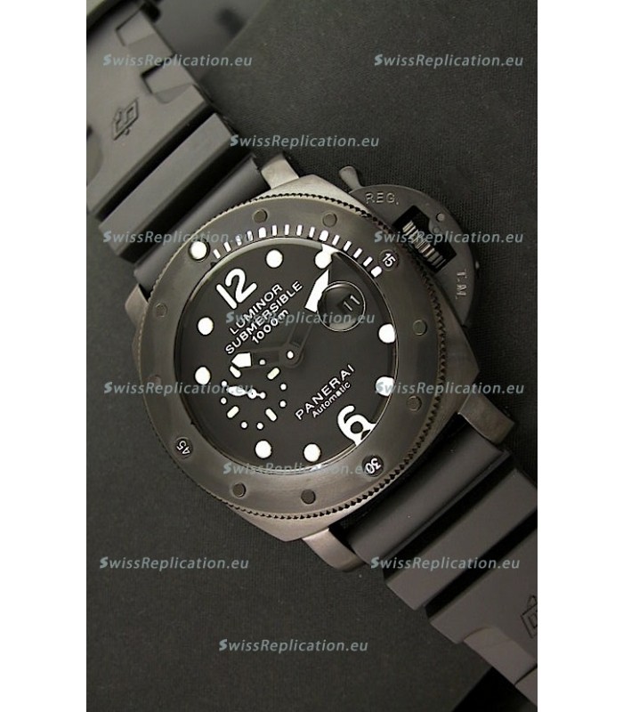 Panerai Luminor Submersible 1000M Japanese Automatic Watch in PVD Coating