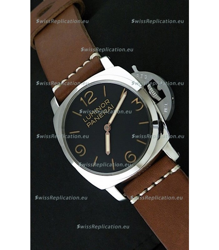 Panerai Luminor Swiss Watch - 47MM in Brown Strap