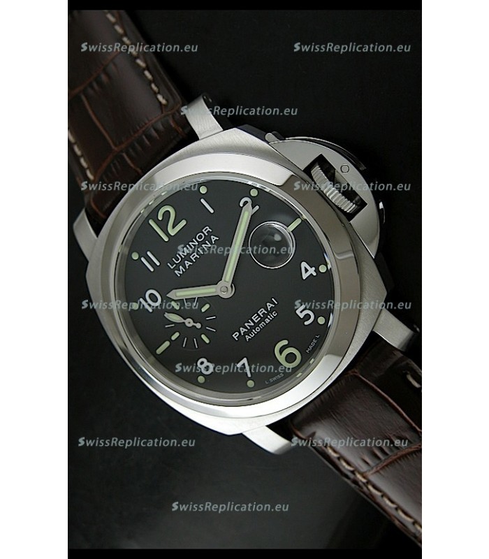 Panerai Luminor Marina PAM164 Swiss Automatic Replica Watch in Brown Strap - 1:1 Mirror Replica