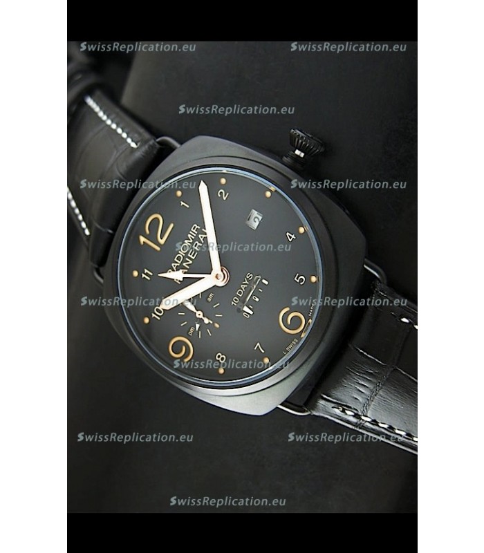 Panerai Radiomir PAM497 10 Days Japanese Replica Watch in PVD Case