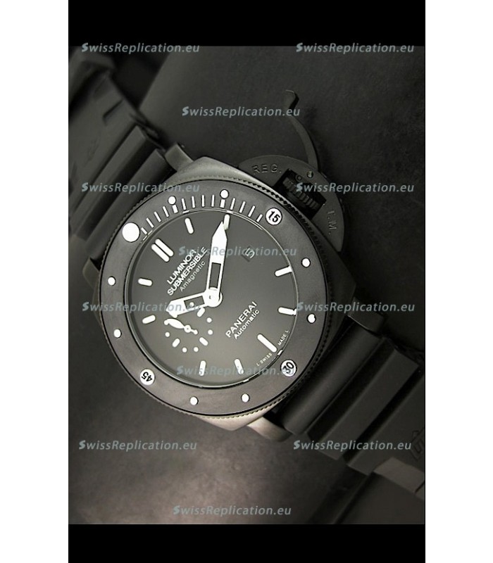 Panerai Luminor Submersible PAM389 Japanese Replica Watch FULL PVD