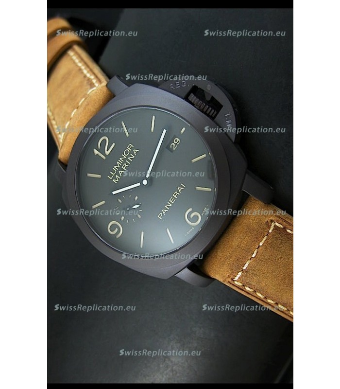 Panerai Luminor Marina 1950 PAM386 Composite DLC Swiss Replica Watch