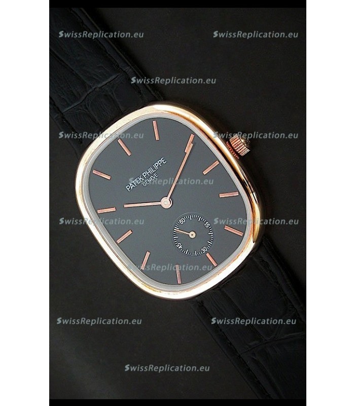 Patek Philippe Mens Golden Elipse Japanese Watch in Rose Gold