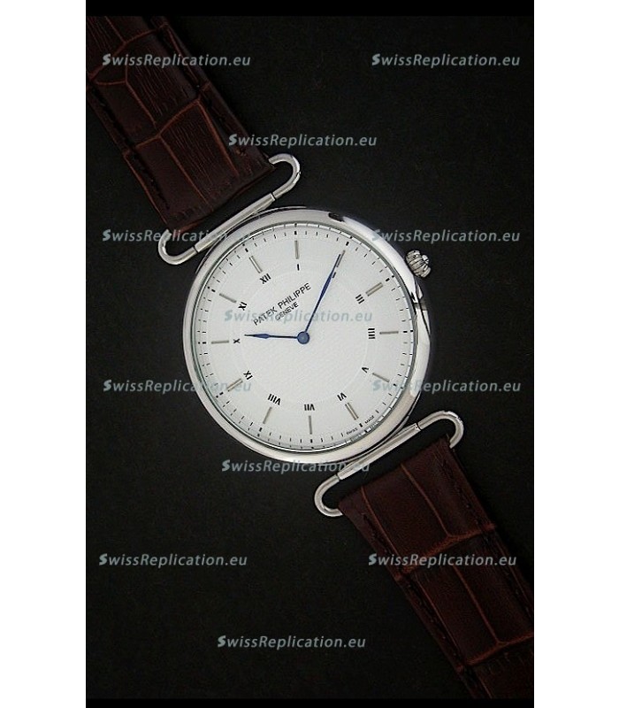 Patek Philippe Calatrava Japanese Quaartz Watch in Steel