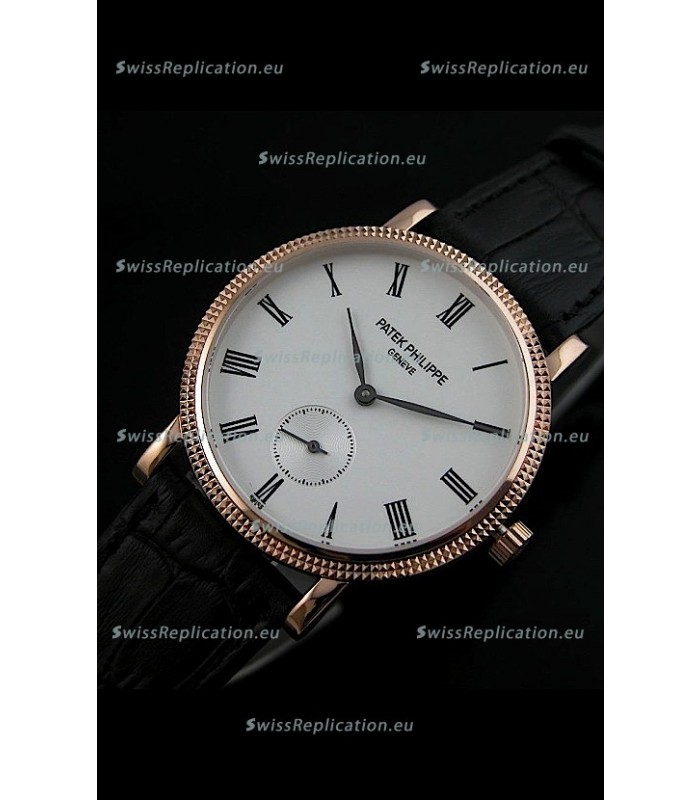 Patek Philippe Calatrava Japanese Mens Watch in Rose Gold