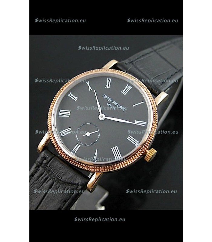 Patek Philippe Calatrava Japanese Mens Watch in Grey Dial