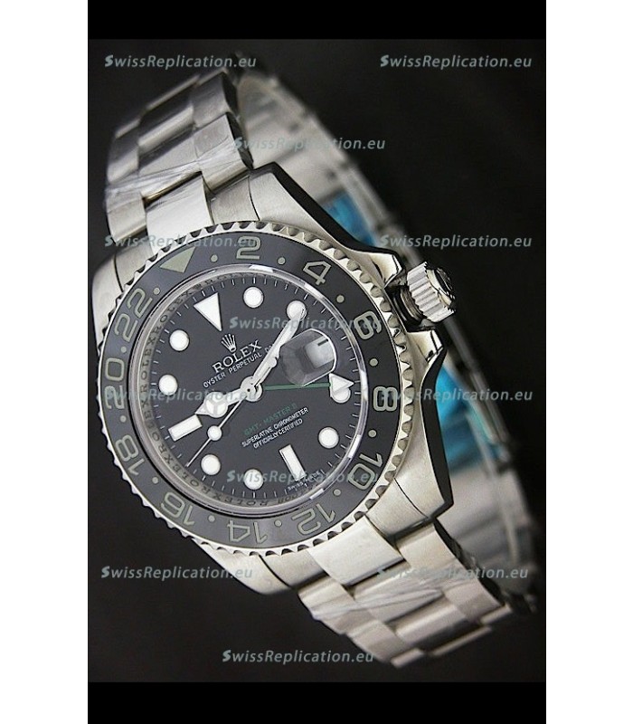 Rolex GMT Master II Swiss Replica Watch in Ceramic Bezel - 1:1 Mirror Replica