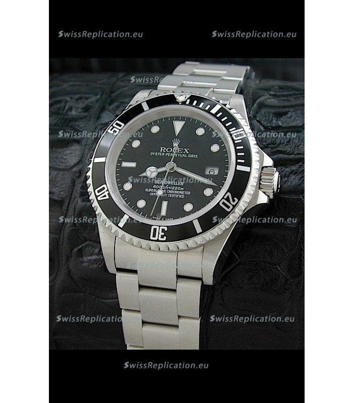Rolex Sea-Dweller Swiss Replica Watch in Black Dial