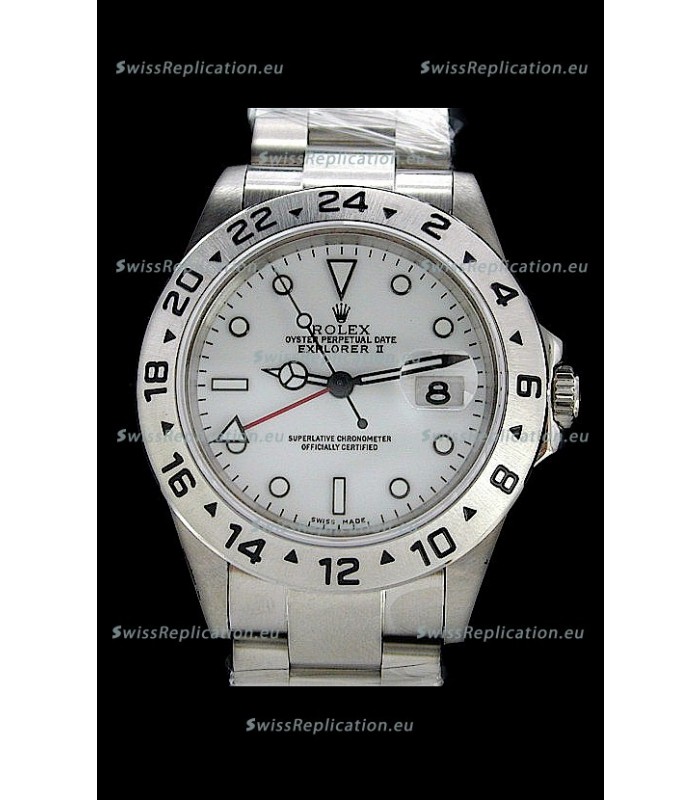 Rolex Explorer II Swiss Replica Automatic Watch in White
