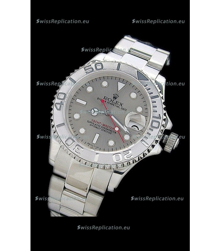 Rolex Yachtmaster Japanese Replica Watch in Silver Dial