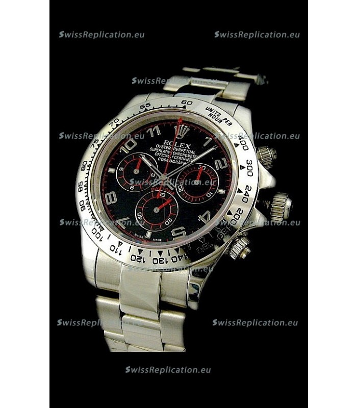 Rolex Daytona Cosmograph Swiss Replica Watch in Black Dial