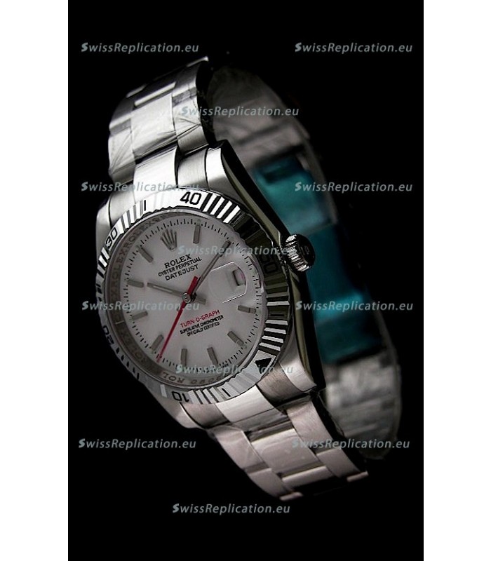 Rolex Datejust Turn O Graph Replica Watch in Black Dial