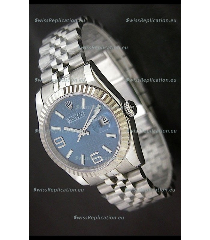 Rolex DateJust Replica Mens Watch in Blue Dial