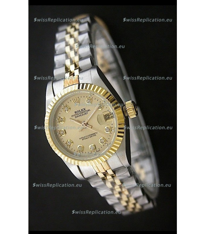 Rolex Datejust Oyster Perpetual Superlative ChronoMeter Swiss Gold Watch 