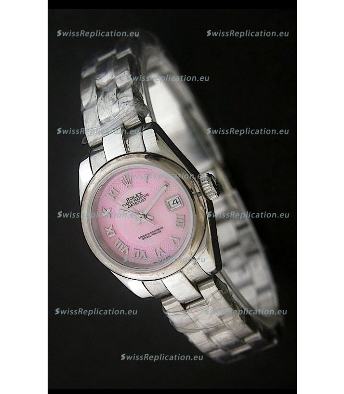 Rolex Datejust Oyster Perpetual Superlative ChronoMeter Japanese Watch in Pink Dial
