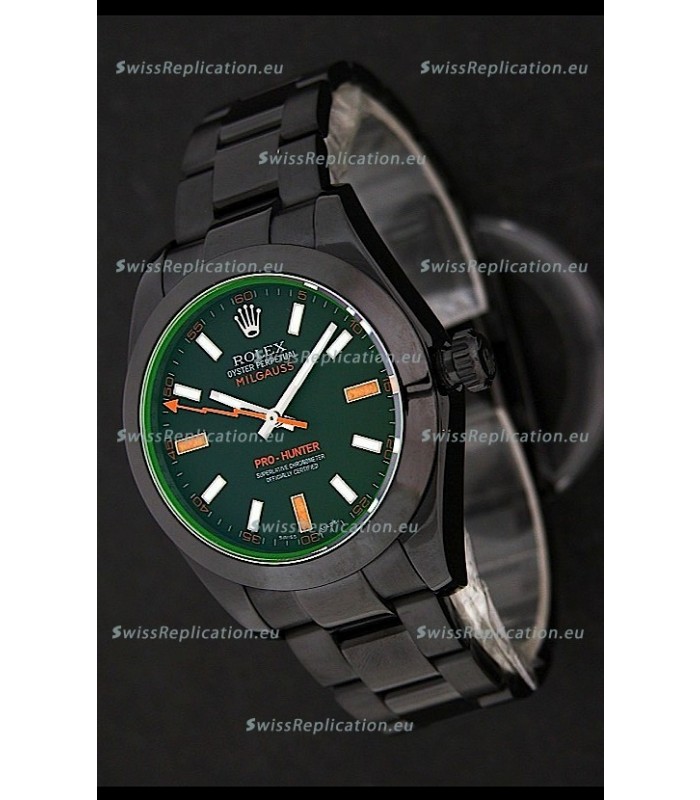 Rolex Pro-Hunter Milgauss Swiss Replica PVD Watch