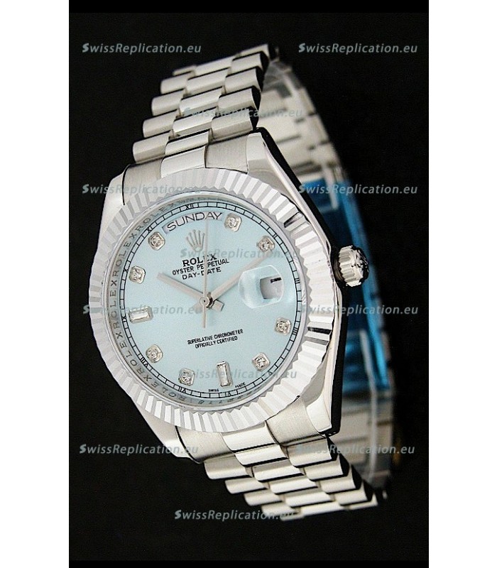 Rolex Oyster Perpetual Day Date Japanese Replica Watch in Light Green Dial