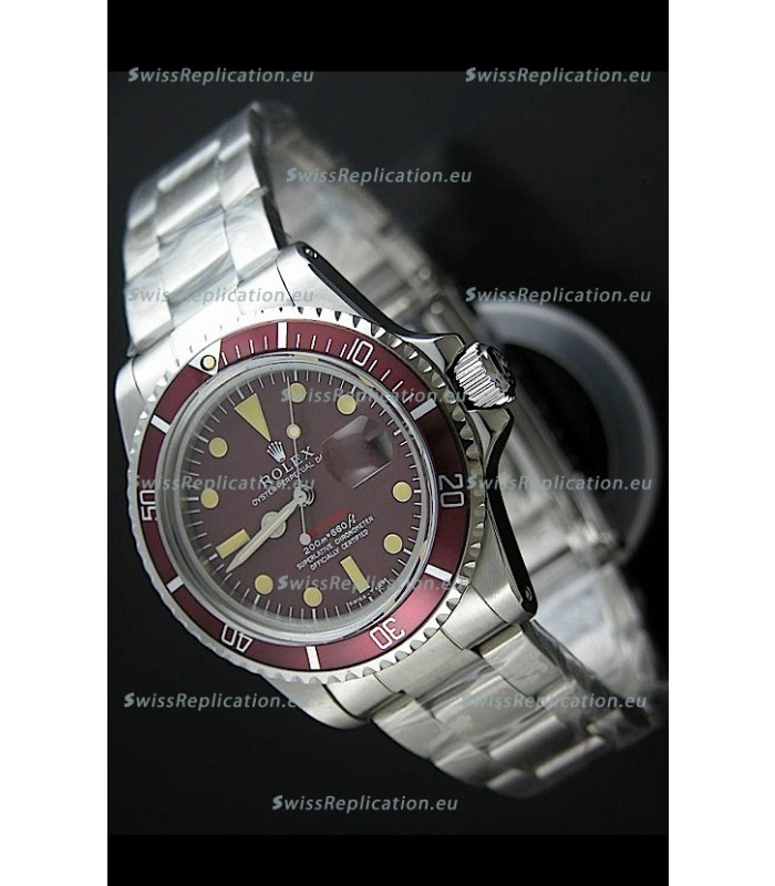 Rolex Vintage Submariner Swiss Replica Watch in Mulberry Dial