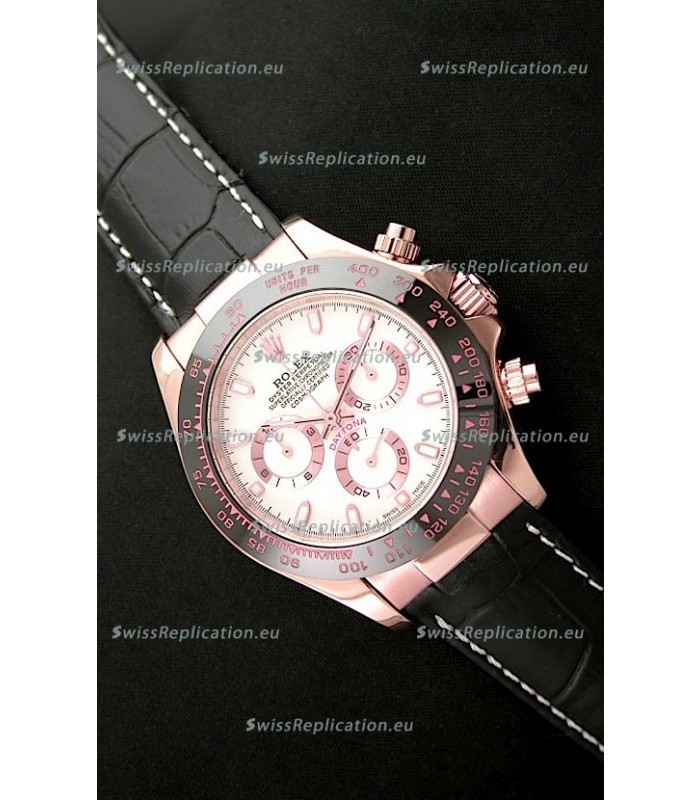 Rolex Daytona Cosmograph Swiss Rose Gold Replica Watch
