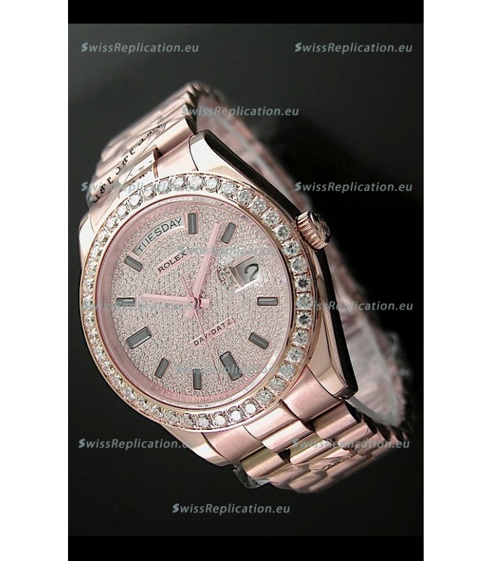 Rolex Day Date Japanese Automatic Rose Gold Watch