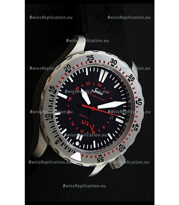 Sinn U2 EZM 5 Diver Swiss Watch in Titanium Casing
