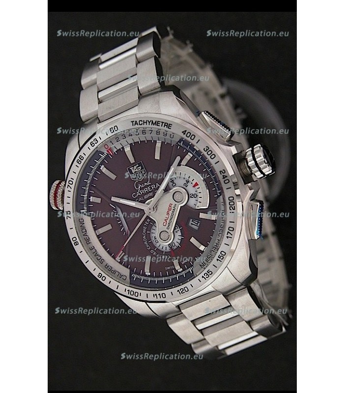 Tag Heuer Grand Carrera Calibre 36  Swiss Chronograph Watch in Brown Dial