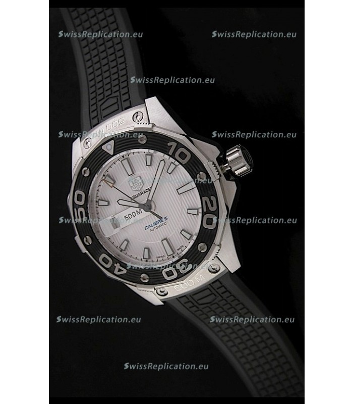 Tag Heuer Grand Carrera Caliber 5 Swiss Watch in White Dial