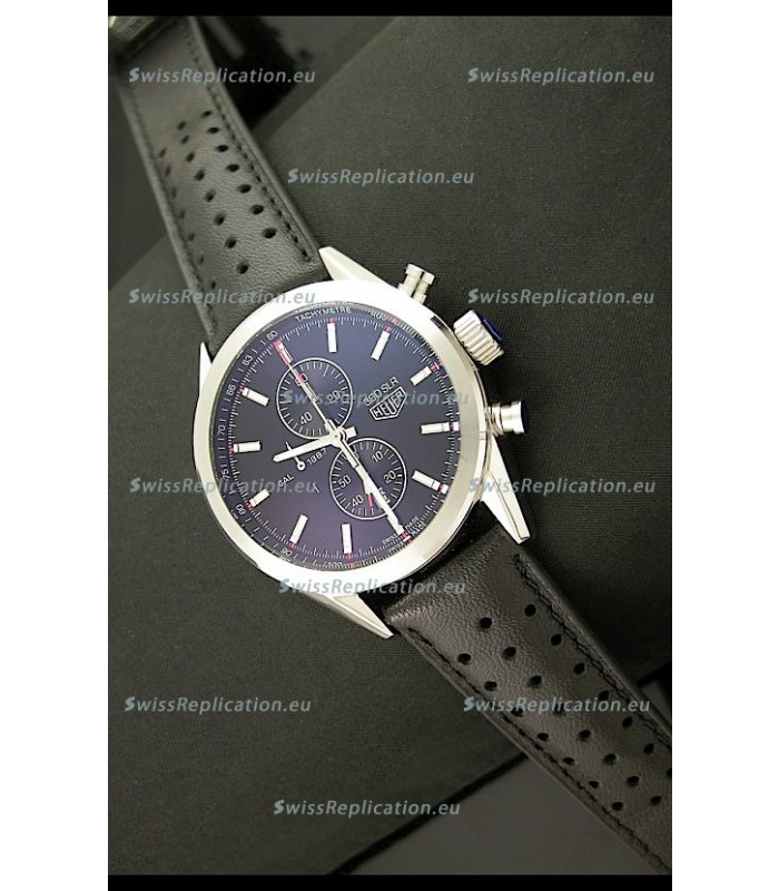 Tag Heuer Carrera Quartz Japanese Replica Watch in Black Dial