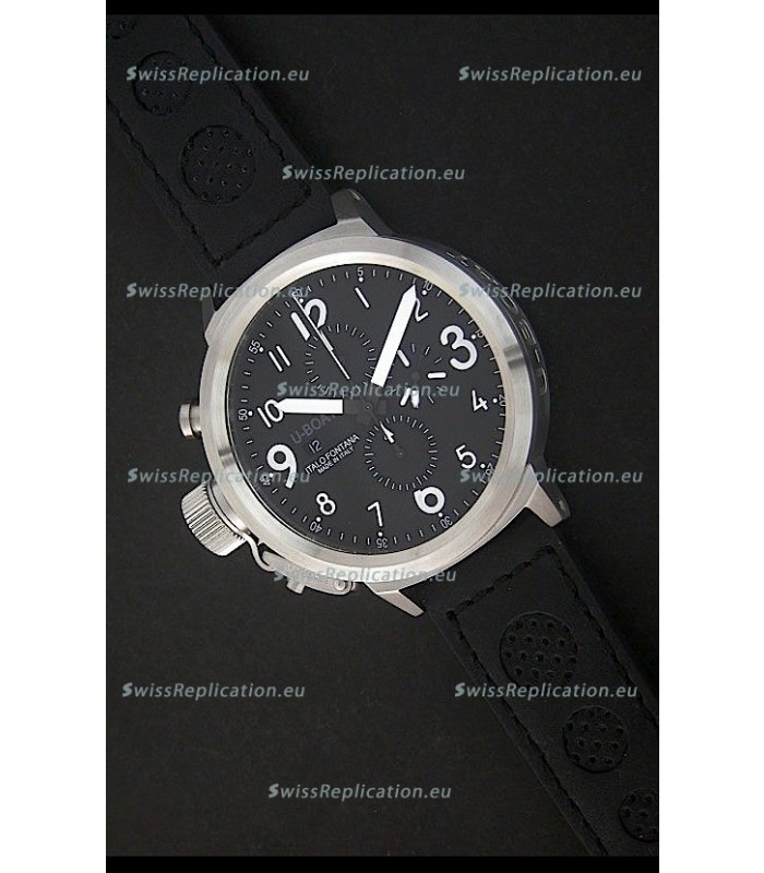U-Boat Flightdeck Watch in Black Dial