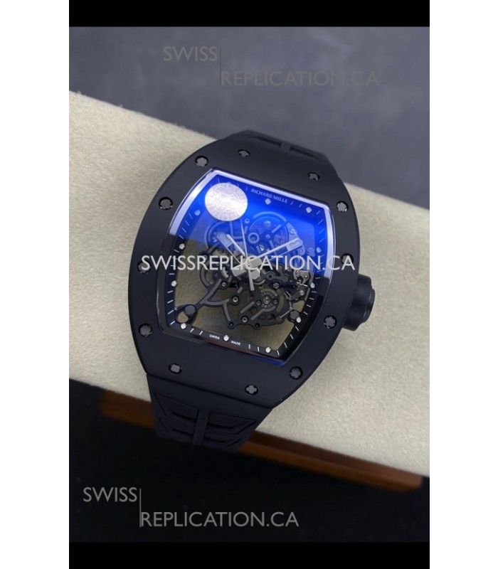 Richard Mille RM055 FREE SPRUNG MVMNT Black Ceramic Case Super Clone Watch 