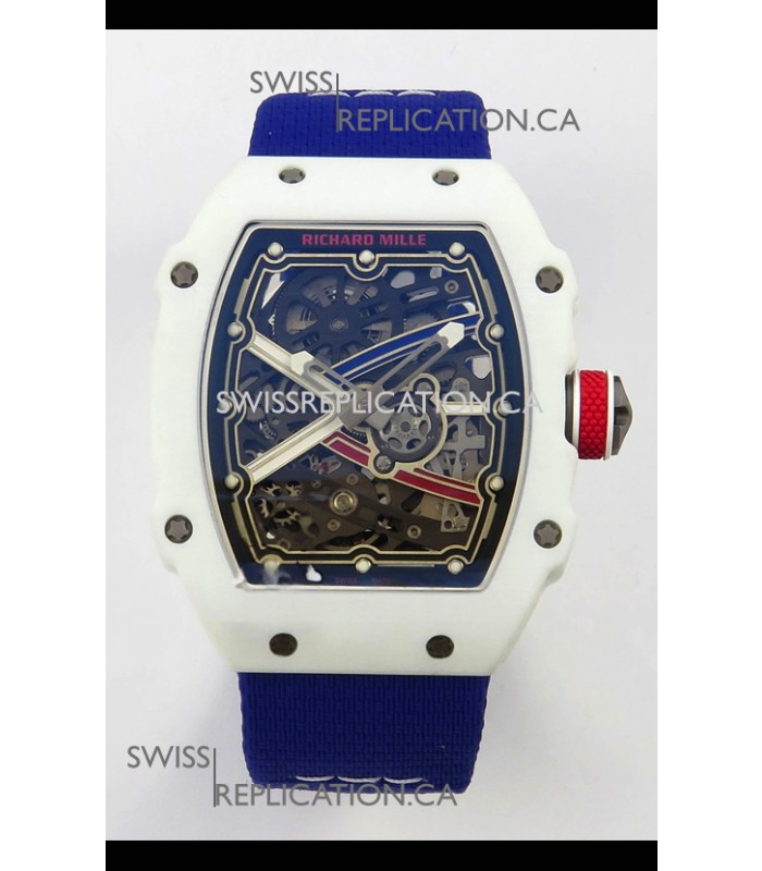 Richard Mille RM67-02 White NTPT 37 Grams CRMA7 Clone Movement 