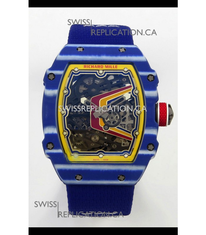 Richard Mille RM67-02 Blue NTPT 37 Grams CRMA7 Clone Movement 
