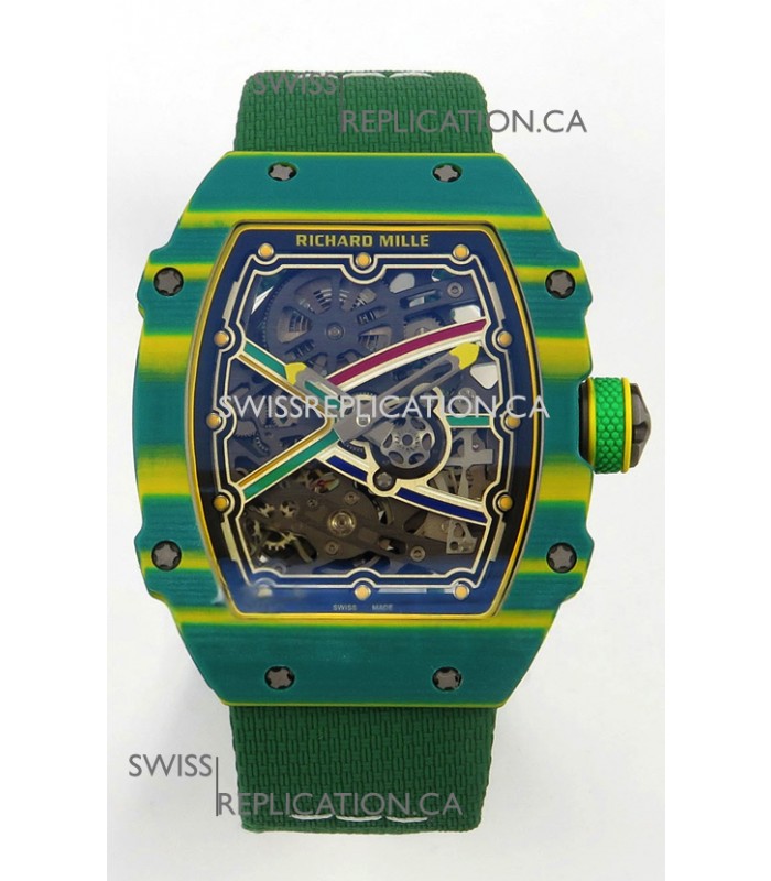 Richard Mille RM67-02 Green NTPT 37 Grams CRMA7 Clone Movement 