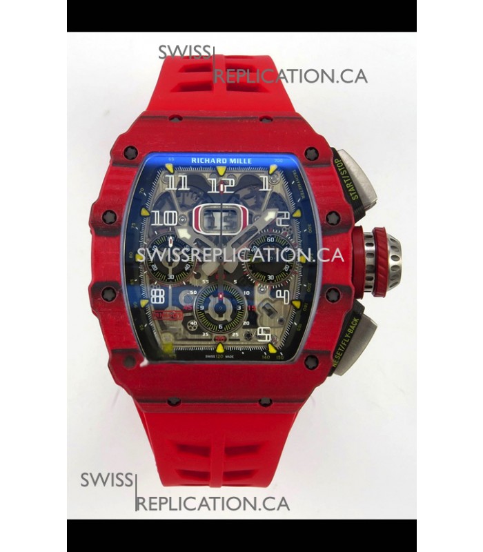 Richard Mille RM11-03 Red Carbon TPT Case Super Clone Watch 