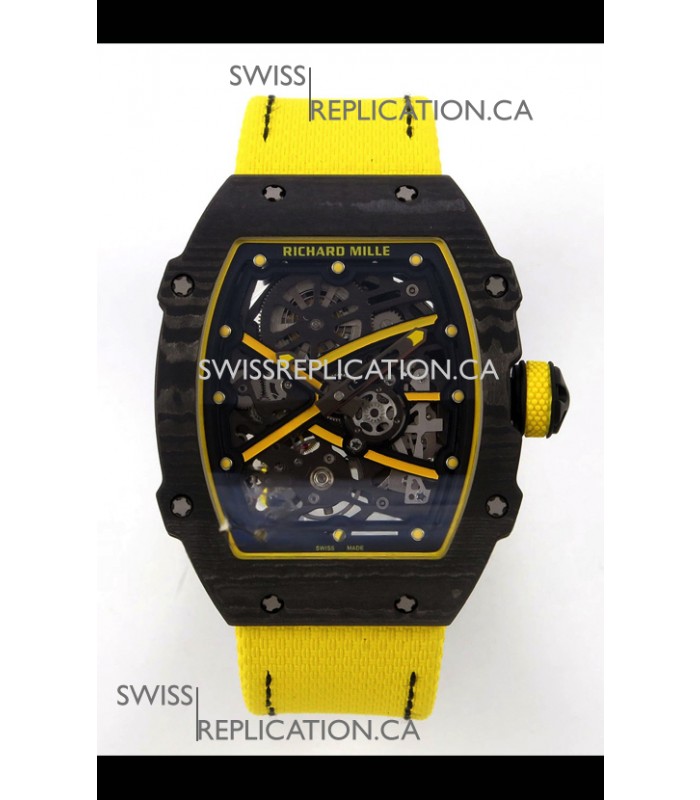 Richard Mille RM67-02 Black NTPT Velcro Strap CRMA7 Clone Movement 