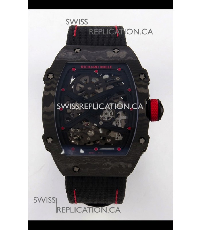 Richard Mille RM67-02 Black NTPT Velcro Strap CRMA7 Clone Movement 
